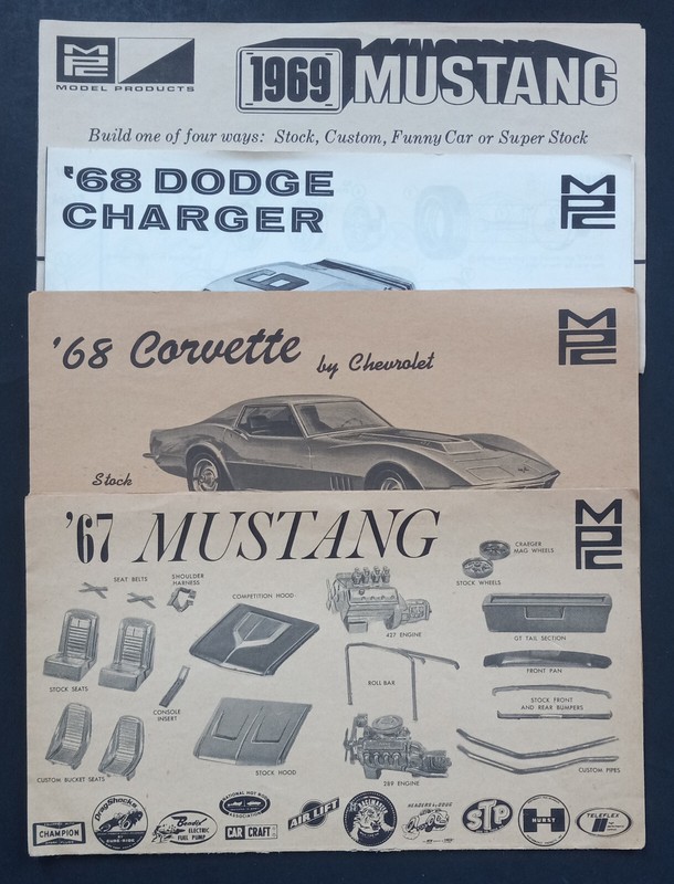 MPC 1967-69 Original Kit Instructions Lot