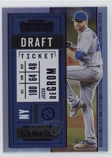 2020 Panini Contenders Draft Ticket Purple 36/99 Jacob deGrom #40 3gb