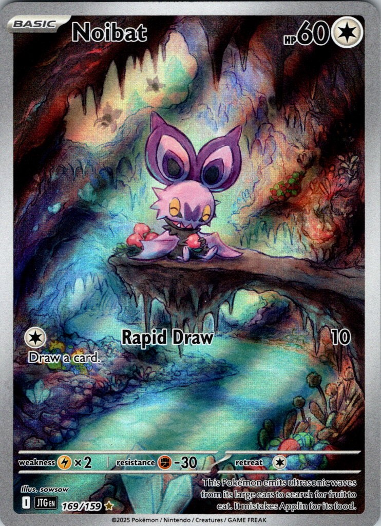 Noibat Holo Illustration Rare SV09: Journey Together 169/159 NM