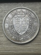 Victoria, Halfcrown, 1893, 0.925 Silver, Nice Example!