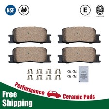 Rear Ceramic Brake Pads w/ Hardware for Lexus ES300 Toyota Camry Highlander