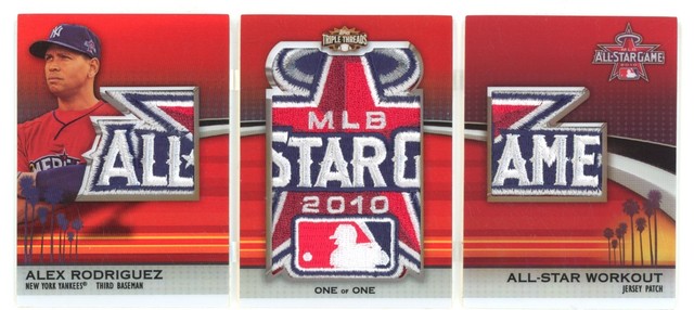 2011 Alex Rodriguez Topps Triple Threads All Star Game Logo Patch Booklet 1/1!!