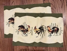 Noble Excellence Set Of 2 100% Cotton Rooster Placemats