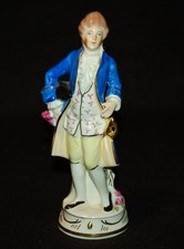 VINTAGE Coventry Victorian Man Hand Painted Porcelain Figurine Made in USA 1940s