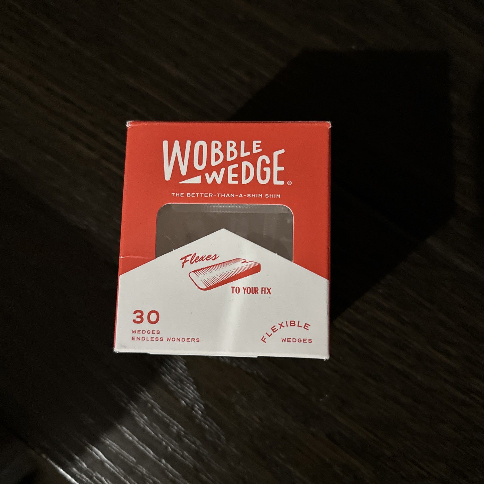 Wobble Wedges Flexible Plastic Shims ~ 30 Pack-image