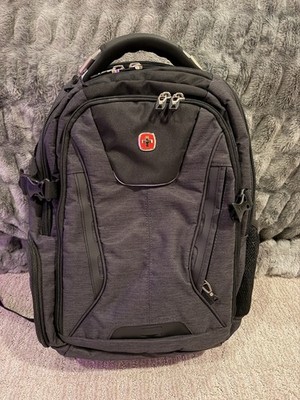 SwissGear 1900 ScanSmart Laptop Backpack TSA Friendly Grey Black Travel Work Bag