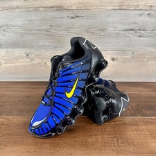 Nike Shox TL Mens Size 10 Black Metallic Silver Lyon Blue IB7670 001