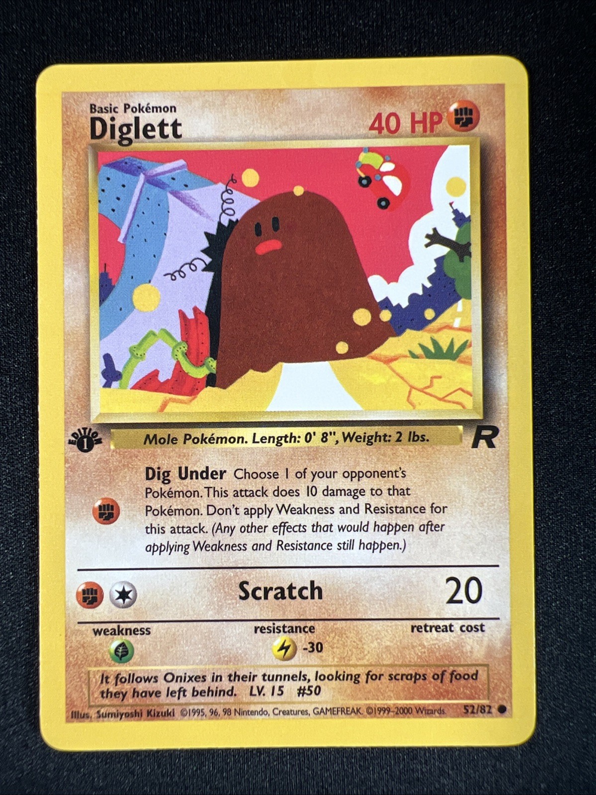 Diglett 52/82 - Team Rocket - 1st Edition - NM