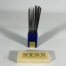 Glardon Vallorbe Swiss Set of 12 Round Handle 6¼” Needle Files Type XVIII Cut #2