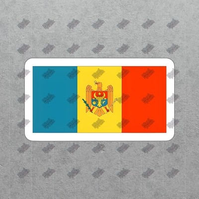 Moldova Flag Vinyl Sticker Decal Durable, Waterproof, Perfect for #892633