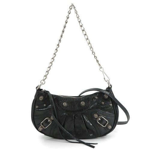 BALENCIAGA Le Cagole Mini Chain Hand Shoulder Bag Bkack 695814 90316150