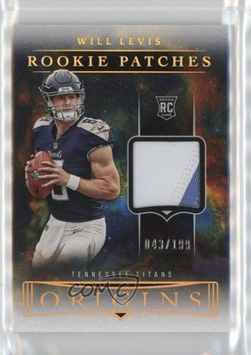2023 Panini Origins Rookie Patch 43/199 Will Levis #RP-WL Patch RC 3h1