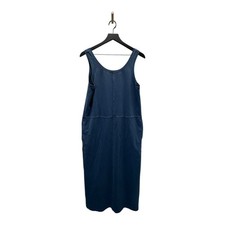 CASLON Women's Midi Tank Dress Casual Sleeveless Denim Blue Comfy Everyday