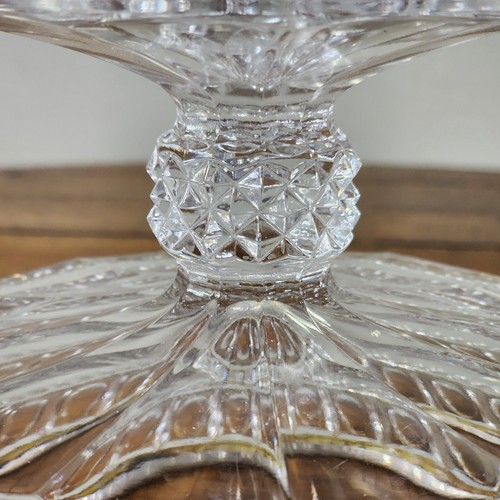 Vintage Crystal Clear Glass Fruit Bowl Silver Plated Rim Footed Base Centerpiece - Picture 5 of 13