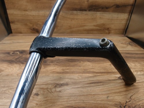 Stahl verchromt Flat Lenker + Quill Vorbau ITM Bioline Made in Italy 22mm Quill - Bild 5 von 14