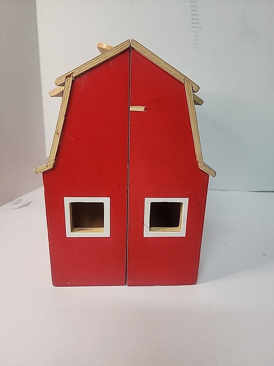 Melissa & Doug Fold & Go 2 Story Wooden Barn Toy OPENING DOORS