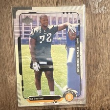 Upper Deck 1998 NFL Star Rookie Tra Thomas Rookie #36 Philadelphia Eagles