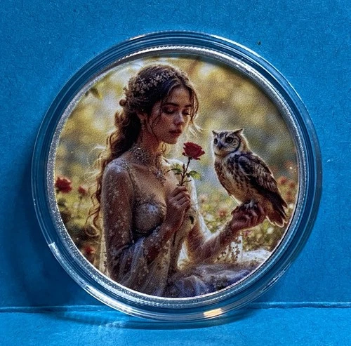 Hayleybug 1/2 oz .999 Silver Round “The Quiet Between Heartbeats” Colorized 1/20