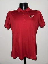 Women’s Cutter & Buck DryTec Arizona Cardinals NFL Football Red Sideline Polo M 