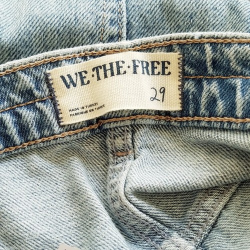 We The Free People Denim-Midirock mit Frontschlitz Medium Wash Größe 29 - Bild 7 von 8