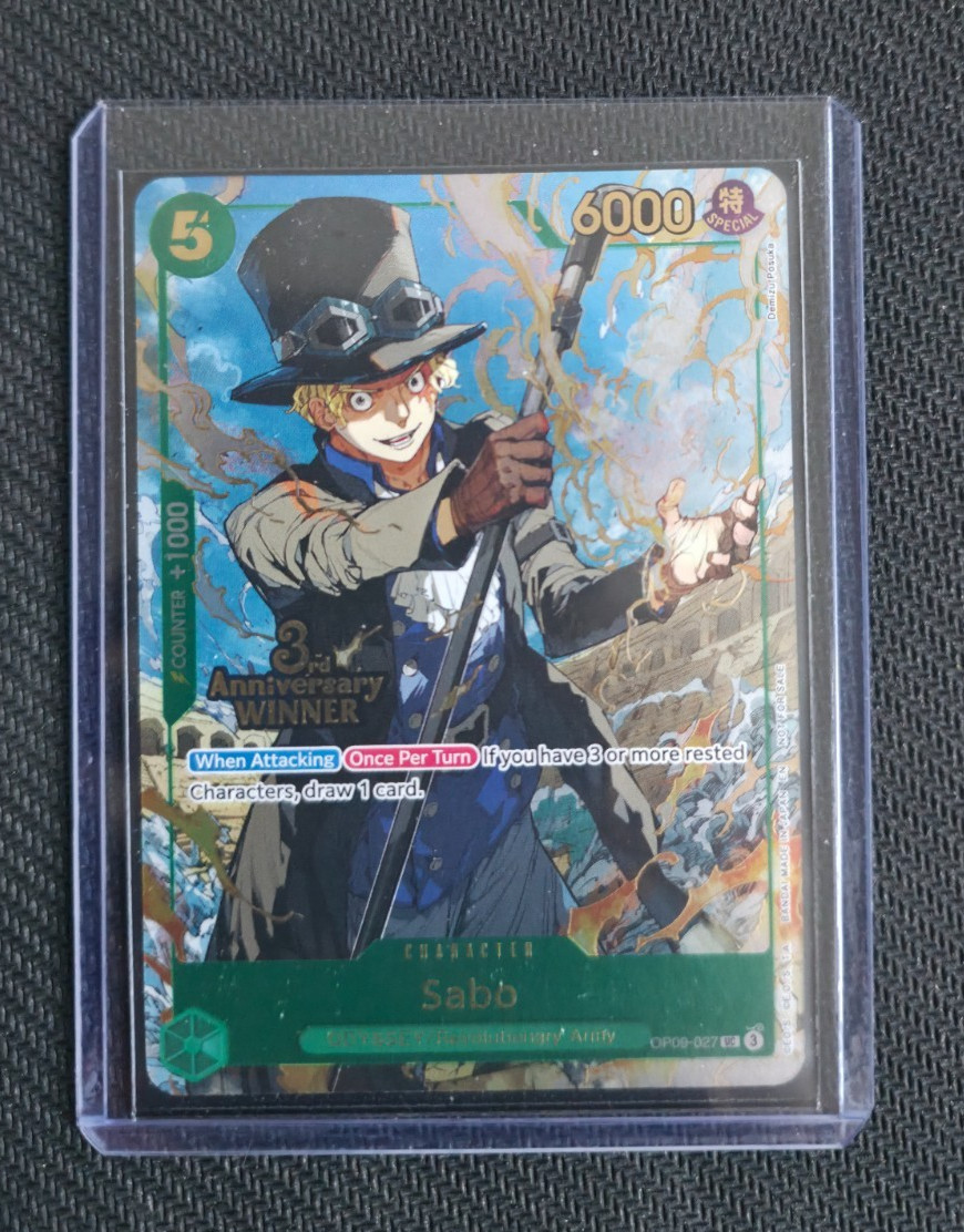 Sabo - OP09-027 (3rd Anniversary Winner) OP09-027 One Piece Promotion Cards Foil