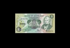19.8.1988 BANK OF SCOTLAND 1 POUND £1  E  (( GEM UNC ))