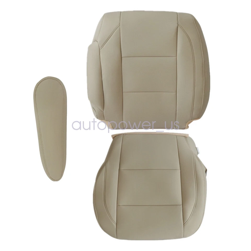 Fits 2004-2010 Infiniti QX56 Left Bottom & Top Seat Cover Tan & Armrest Cover - Изображение 2 из 4