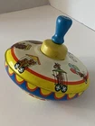 Vintage Ohio Art Tin Metal Toy Spinning Top-Works Great! Circus Design 50’s-60’s