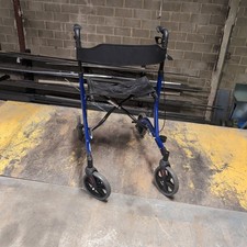 4-Wheel Rollator Foldable Lightweight Aluminum Adjustable