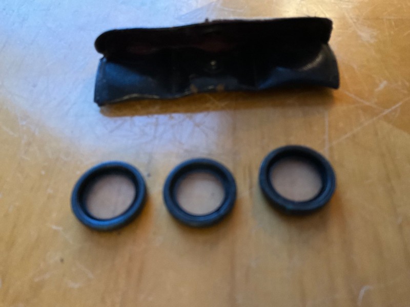 Vintage Set of 3 Lenses with Case Unbranded Camera? Microscope? Unknown
