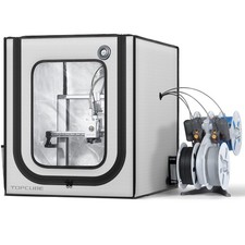 3D Drucker Gehäuse für Bambu Lab A1, 3D Drucker Abdeckung mit LED Licht, TOPC...
