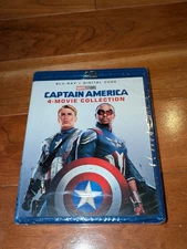 BRAND NEW **CAPTAIN AMERICA 4-MOVIE COLLECTION** BLU-RAY & DIGITAL