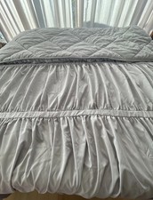 Pottery Barn Teen Dorm Recycled Pucker Up Edredon Comforter Twin/Twin XL Gray