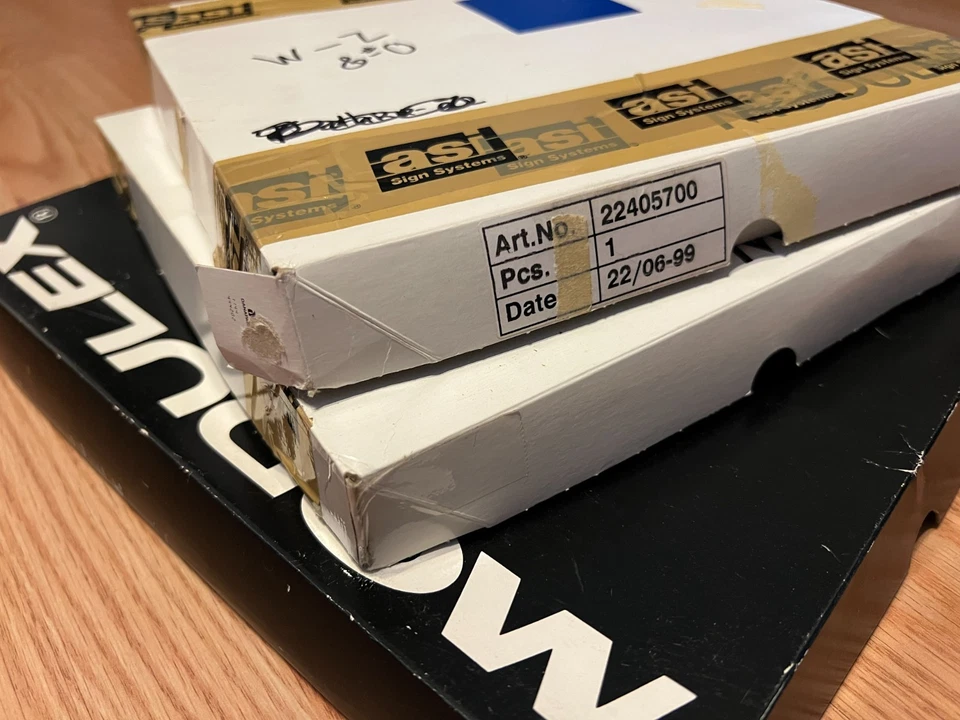 Vintage Modulex Letter Lot Boxes 1980s-90s Signage Tiles BLACK 8-tall/40mm - Image 2 of 2