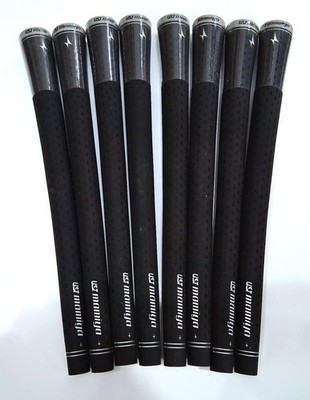 UST Mamiya Tour Golf Club Grips .600 Standard Round Black Gray (Lot of 8)