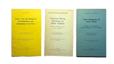 Lot 3 UK Monopolies Commission Auto Reports 1966–1979 Wiring Clutch Prices