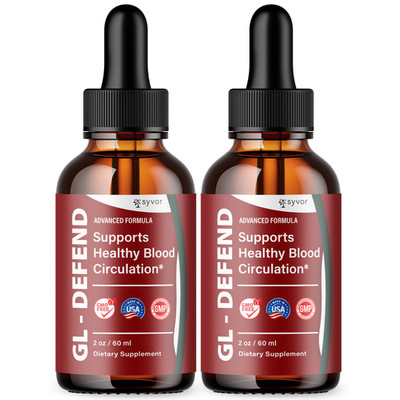 (2 Pack) GL Defend Blood Support Drops GLDefend Vitamin Supplement 60 Servings