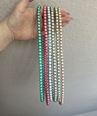 Funkelnde 3D Perlen Magic Pearls Miracle Beads - Kette Handmade 8mm 60cm lang