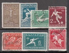 Bulgaria - Mail 1931 Yvert 224/30 Used Mh/Used Sports