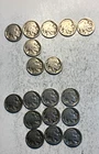 BUFFALO NICKEL LOT 18 COINS MIXED DATES no duplication 1919-1929s low grade