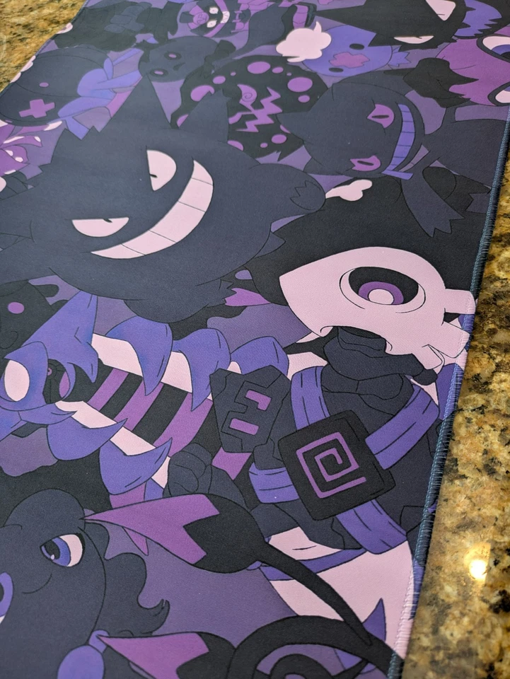 Tapete Purple Ghost Type TCG - Tapete Gengar - Tapete Ghost Pokemon CCG 24x14 NOVO - Imagem 3 de 4