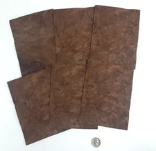 1 Lot Of 6pcs Walnut Burl Raw Veneer Shorts, Lot #381