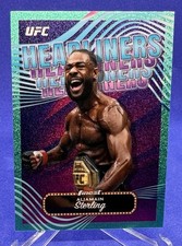 2024 Topps Finest UFC Aljamain Sterling Headliners AQUA GLITTER Insert #HDL-1