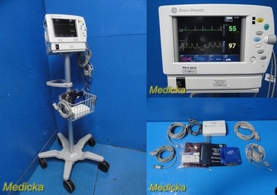GE Datex-Ohmeda Light Monitor Ref F-LMP1-03 W/ Leads, Battery, PSU & Stand~37487