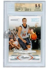 Stephen Curry 2009 Prestige Draft Picks Light Blue Rookie #207 277/999 BGS 9.5