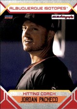 2023 Albuquerque Isotopes Choice #35 Jordan Pacheco Hitting Coach Baseball Card