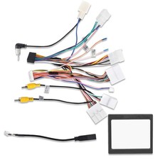 Radio Wiring Harness Adapter Connector with Toyota RAV4 Camry Fortuner Hilux ...