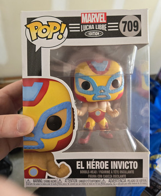 Funko Pop! Marvel Lucha Libre El Heroe Invicto Vinyl Bobble-Head #709