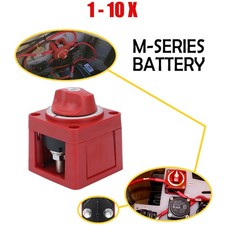 1-10X Systems Mini On-Off 6006 Knob Battery Man Red 2-Position Marine Switch