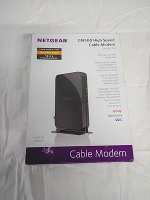 Netgear High Speed Cable Modem CM500 DOCSIS 3.0 Xfinity Cox Spectrum Comcast NEW